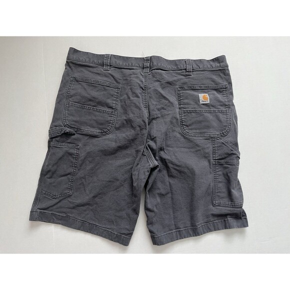 Carhartt Carpenter Shorts Mens Size 42 Relaxed Fit Gray Flex Canvas - Picture 2 of 4